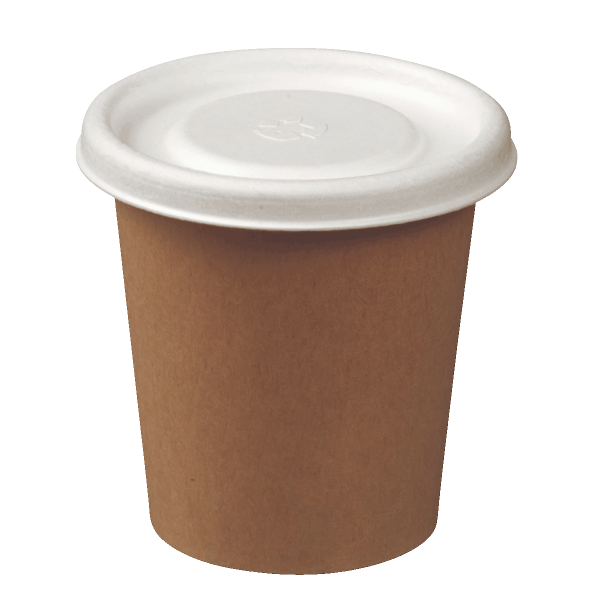 Couvercle pulpe de canne pour gobelets 140 ml ｜ 1000 Unité(s)