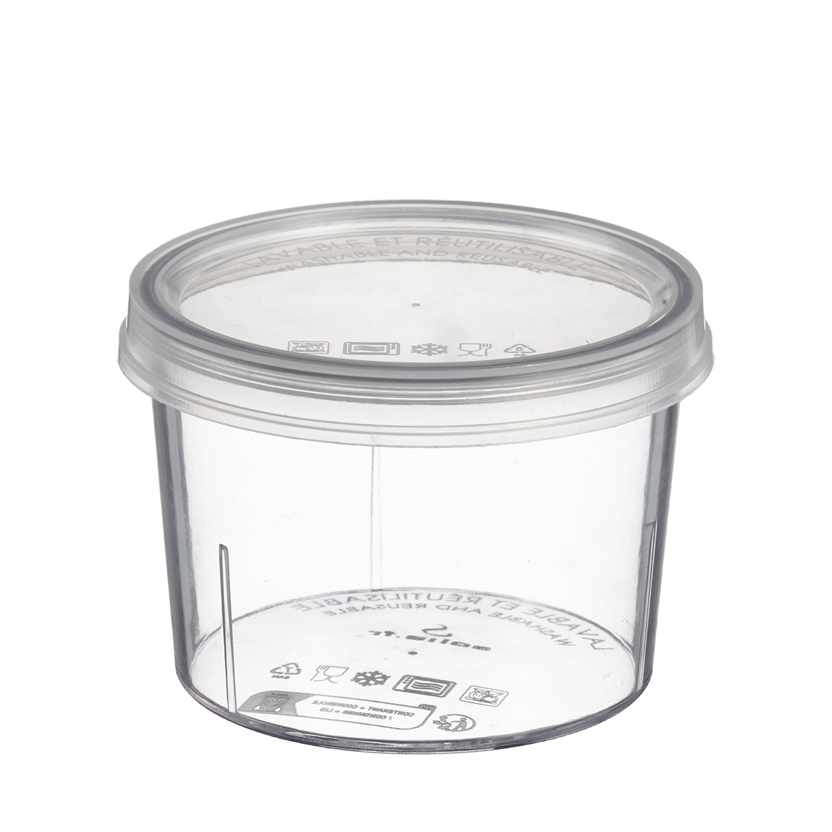 Couvercle PP pour pot Bodega SAN 190 et 235 ml ｜ 120 Unité(s)