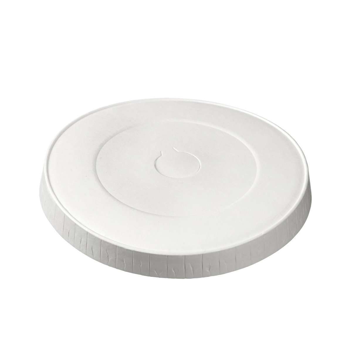 Couvercle carton blanc pour gobelets Ø80 mm / 280 ml ｜ 1000 Unité(s)