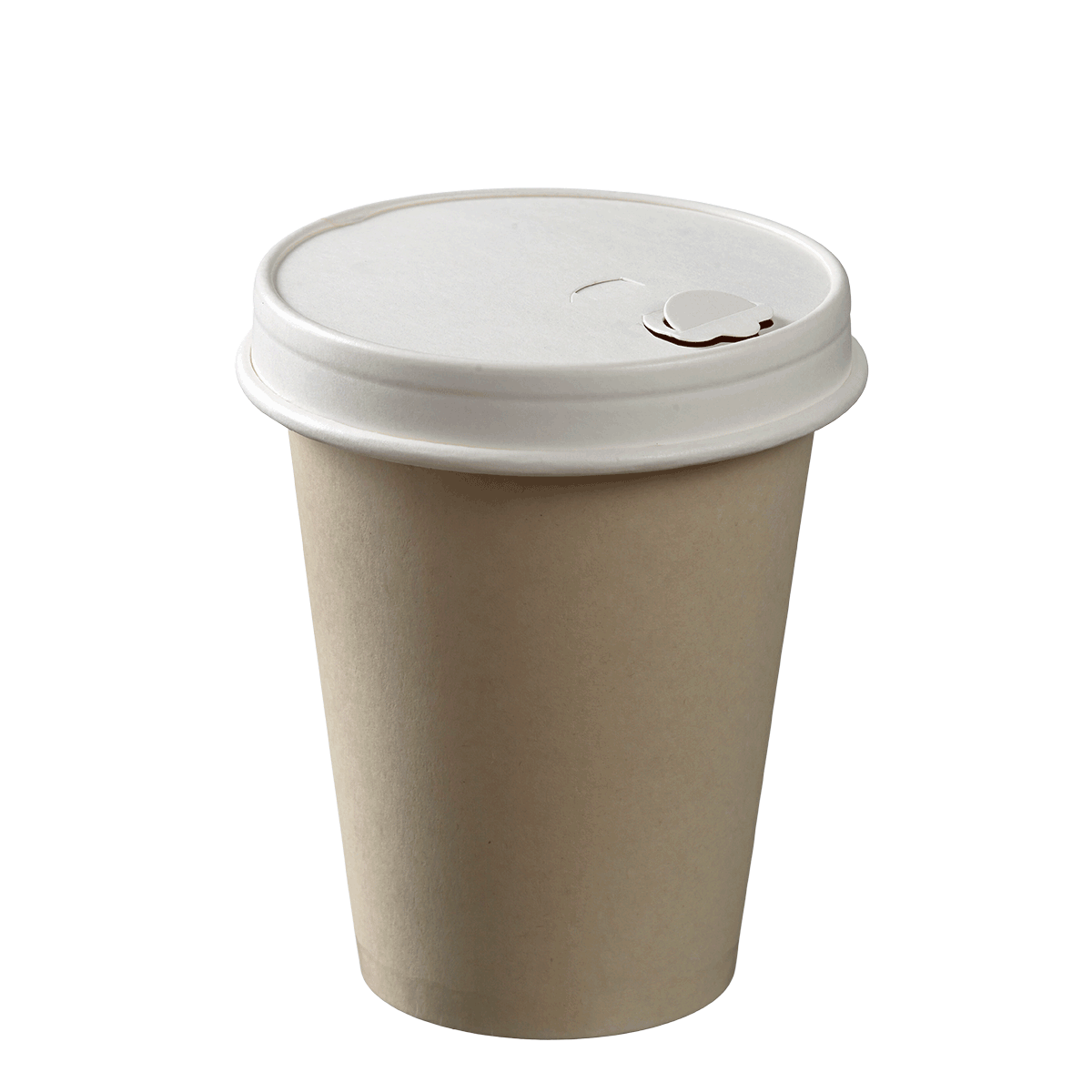 Couvercle carton blanc avec buvant pour gobelets Ø 90 mm / 400 et 490 ml ｜ 1000 Unité(s)