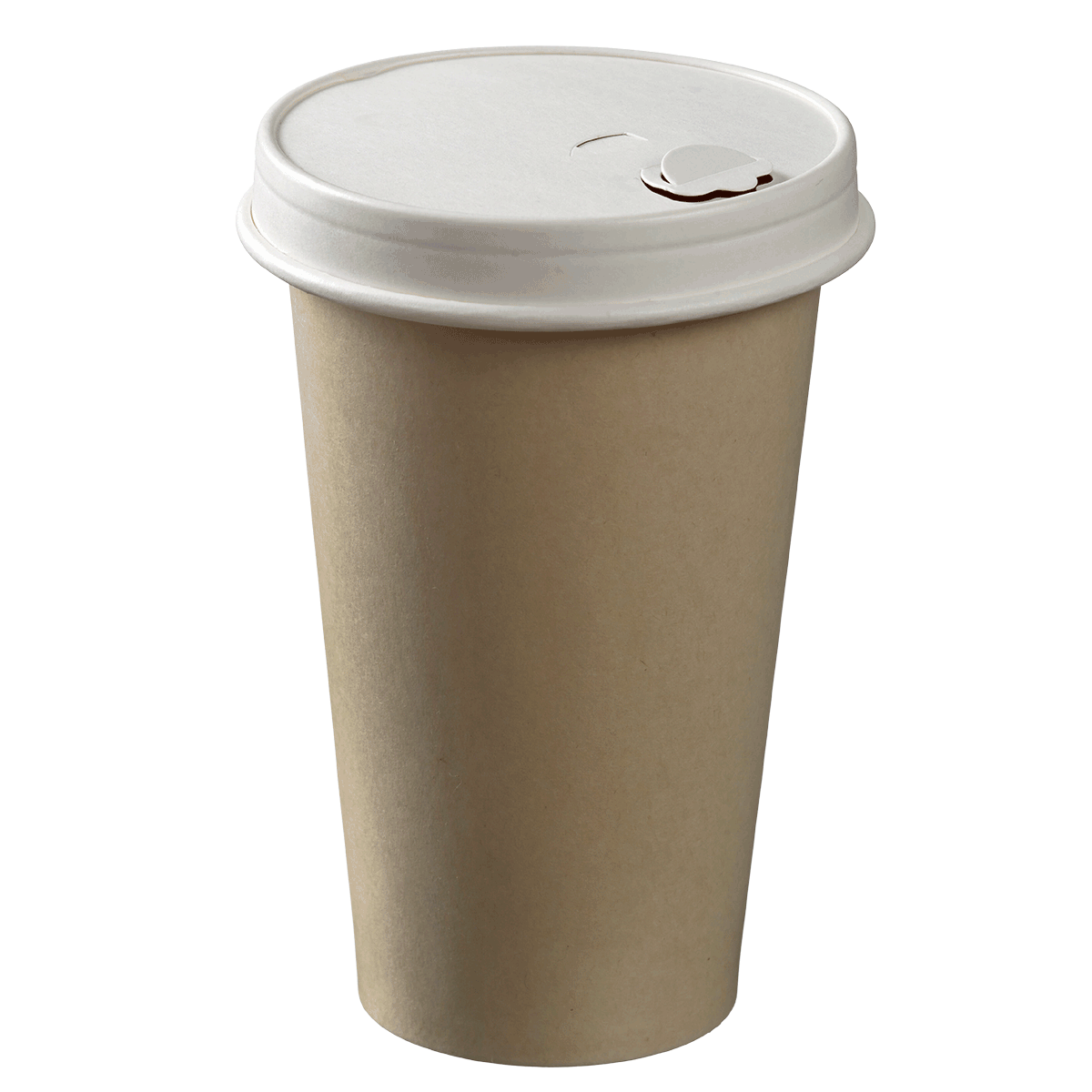 Couvercle carton blanc avec buvant pour gobelets Ø 90 mm / 400 et 490 ml ｜ 1000 Unité(s)