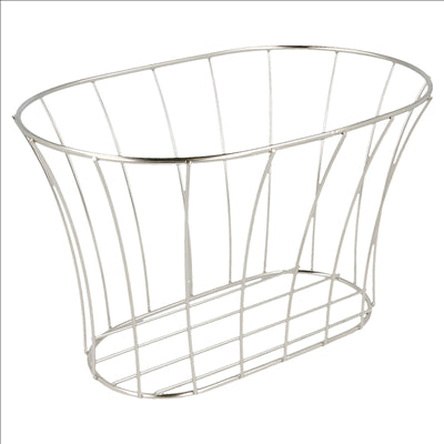 BASKET STYLE TOSCANE 'ARTINOX'  21x12,7x12,7 CM ARGENTE INOX (12 UNITÉS)