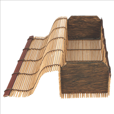 BOÎTES SUSHI  23x8x6 CM NATUREL BAMBOU (24 UNITÉS)