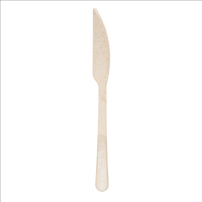 COUTEAUX 'LUXURY'  20 CM IVOIRE FIBRE DE BOIS (10 UNITÉS)