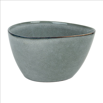 BOL TRIANGULAIRE 'AKALA' 680 ML Ø15x8,3 CM GRIS VERDÂTRE STONEWARE (6 UNITÉS)