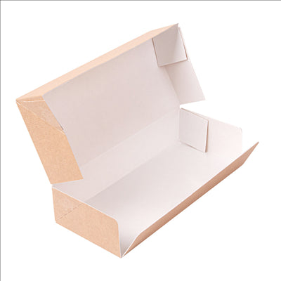 RÉCIPIENTS SUSHI 'THEPACK' 220 G/M2 19,7x9x4,5 CM MARRON CARTON ONDULÉ NANO-MICRO (400 UNITÉS)