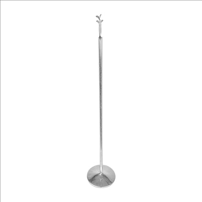 PINCE POUR NUMÉROS DE TABLE  Ø7,2x46 (h) CM ARGENTE INOX (1 UNITÉ)