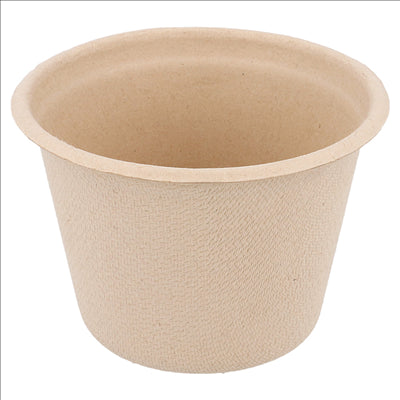 POTS 'BIONIC' 140 ML Ø 7,7x5,3 CM NATUREL BAGASSE (1000 UNITÉS)