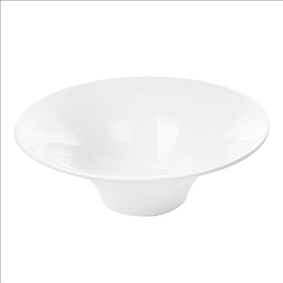 BOLS STRIÉS 1250 ML Ø 25,5x8,9 CM BLANC PORCELAINE (2 UNITÉS)