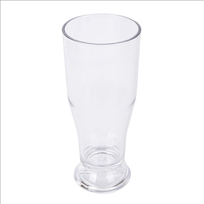 GOBELETS À BIÈRE BASE ÉPAISSE 340 ML Ø 7/5,9x16,5 CM TRANSPARENT POLYCARBONATE (72 UNITÉS)