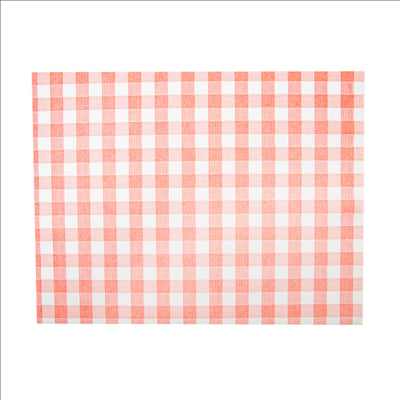 SETS DE TABLE 'LIKE LINEN - VICHY' 70 G/M2 30x40 CM ROUGE SPUNLACE (800 UNITÉS)