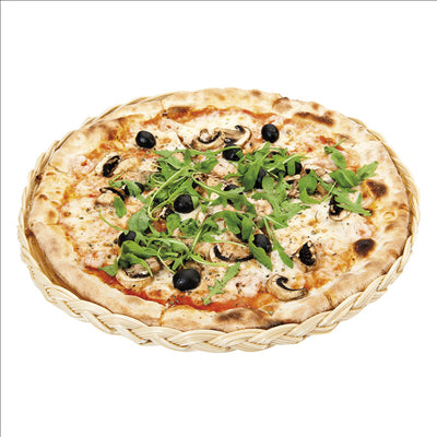 BASES PORTE PIZZA  Ø 35x3 CM NATUREL PP (24 UNITÉS)