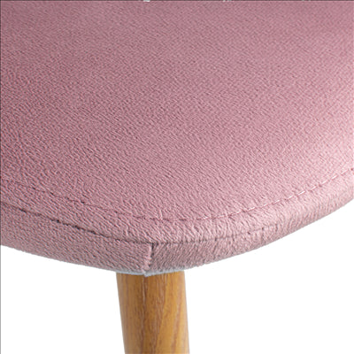 CHAISE 'SUPRA-TEK'  54x45x87 CM MAUVE VELOURS (4 UNITÉS)