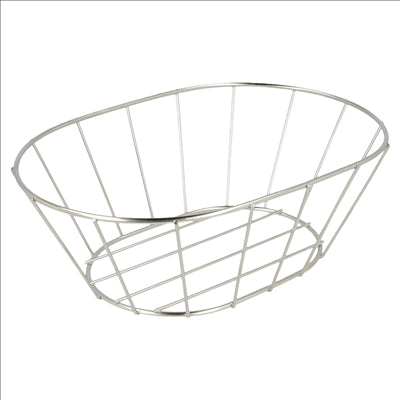 BASKET STYLE TOSCANE 'ARTINOX'  21,6x14x7,6 CM ARGENTE INOX (24 UNITÉS)