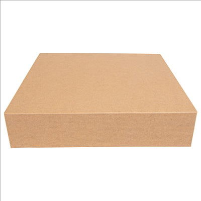 RÉCIPIENTS SUSHI 'THEPACK' 220 G/M2 23x23x5 CM MARRON CARTON ONDULÉ NANO-MICRO (300 UNITÉS)