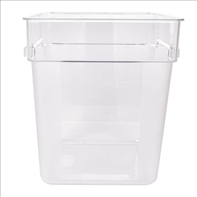 BAC ALIMENTAIRE 18 L 28,5x28,5x32 CM TRANSPARENT POLYCARBONATE (1 UNITÉ)