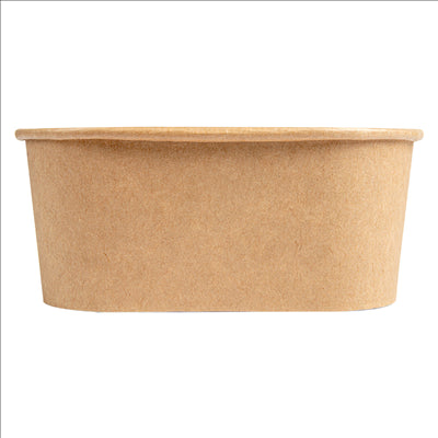 RÉCIPIENTS CARRÉS 1230 ML 320 + 26 PE G/M2 16,7x16,7x6,6 CM NATUREL KRAFT (300 UNITÉS)