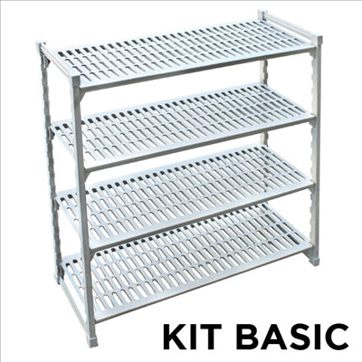 ÉTAGÈRE VENTILÉE WINDSHELVING  45,5x91x180 CM GRIS ACIER (1 UNITÉ)