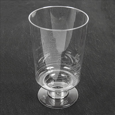 VERRES INJECTÉS XERES 95 ML Ø 4,8x8,5 CM TRANSPARENT CRISTAL PS (600 UNITÉS)