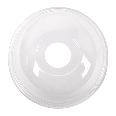 COUVERCLES COUPOLE AVEC ORIFICE POUR 224.01  Ø 8,5x4,2 CM TRANSPARENT PLA (800 UNITÉS)