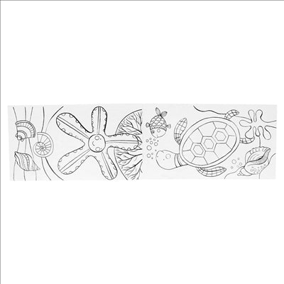 CAHIERS COLORIAGE "ASSORTIES MANDALAS ET FOND DE LA MER"  100 G/M2 12,5x22 CM QUADRICHROMIE CELLULOSE (400 UNITÉS)