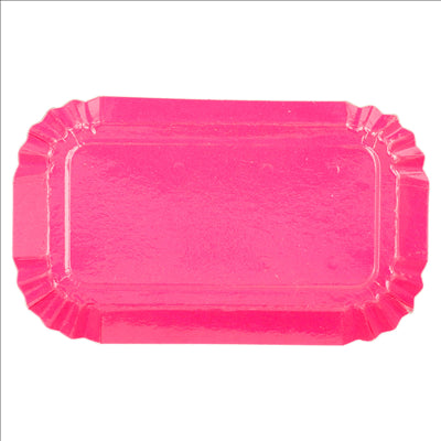 MINI PLATEAUX 325 G/M2 4x8 CM FUCHSIA CARTON (100 UNITÉS)