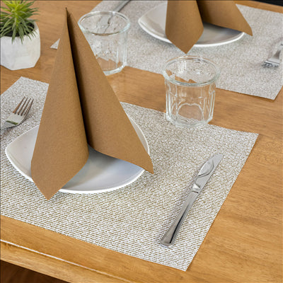 SETS DE TABLE 'MIAMI' 48 G/M2 31x43 CM CARAMEL CELLULOSE (2000 UNITÉS)