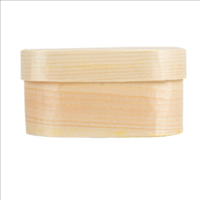 MINI BOÎTES CARRÉES + CARTON ET CAPSULE  8x8x4 CM NATUREL BOIS (200 UNITÉS)