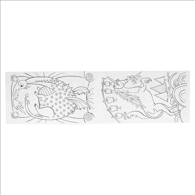 CAHIERS COLORIAGE "ASSORTIES CHÂTEAUX ET VISAGES"  100 G/M2 12,5x22 CM QUADRICHROMIE CELLULOSE (400 UNITÉS)