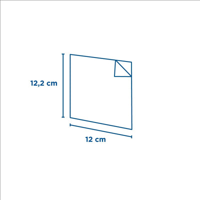 SACHETS OUVERTS 2 CÔTÉS 'OPEN PACK' 35 G/M2 + 10 LDPE 12x12,2 CM NATUREL KRAFT (100 UNITÉS)