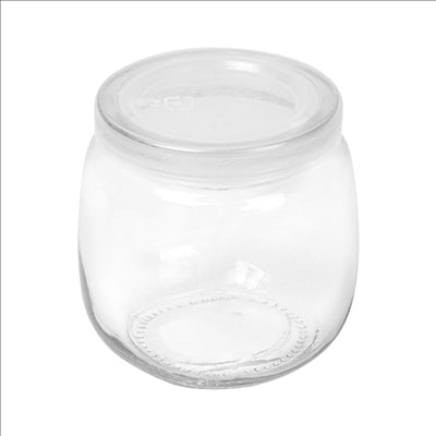 POT AVEC COUVERCLE 'WAKI GLASS' 200 ML Ø 7,3x7,3 CM TRANSPARENT VERRE (72 UNITÉS)