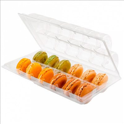 BLISTERS 12 MACARONS  13,3x22,5x5 CM TRANSPARENT PET (75 UNITÉS)