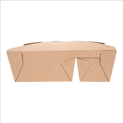 BOÎTES AMÉRICAINES 2 COMPART. 'THEPACK' 1320 + 660 ML 240 + 12PP G/M2 19,6x14x6,2 CM NATUREL CARTON ONDULÉ NANO-MICRO (200 UNITÉS)