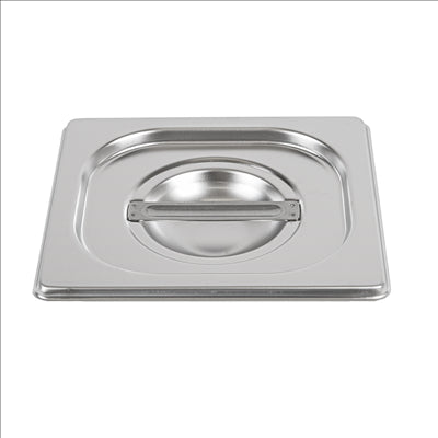 COUVERCLE 1/6 POUR RÉFÉRENCE 181.75  17,6x16 CM ARGENTE INOX (1 UNITÉ)