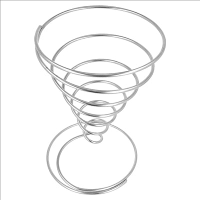 BASKET 'ARTINOX'  Ø 13x23 CM ARGENTE INOX (6 UNITÉS)