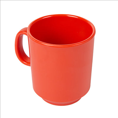 TASSES À CAFÉ 'ASAMI WARE' 240 ML Ø 8x9 CM ROUGE MÉLAMINE (12 UNITÉS)