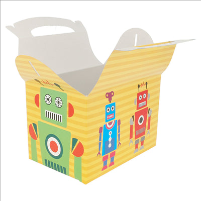 BOÎTES MENU ENFANT "ROBOT"  320 G/M2 15,50x10,50x17,50 CM QUADRICHROMIE CARTON (300 UNITÉS)