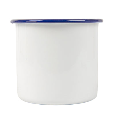 BOLS 'ENAMELWARE' 700 ML Ø 10x10 CM BLANC FER ÉMAILLÉ (6 UNITÉS)