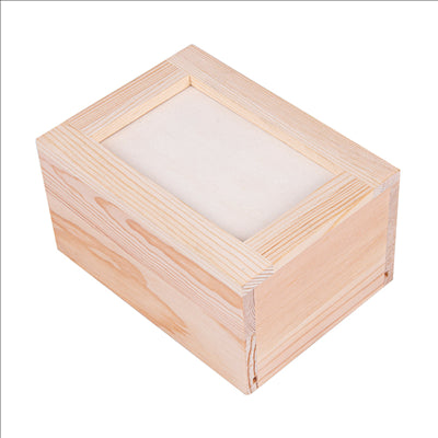 DISTRIBUTEUR SERVIETTES MINI SERVIS  15x11x8 CM NATUREL BOIS (1 UNITÉ)