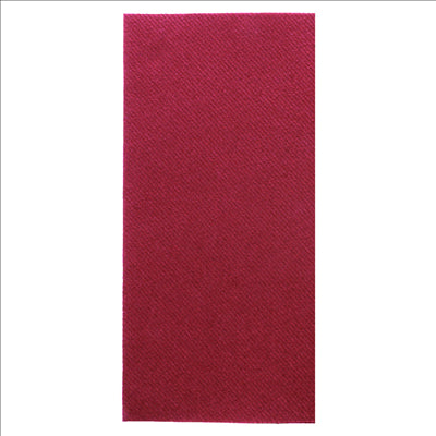 SERVIETTES PLIAGE 1/8  55 G/M2 40x40 CM BORDEAUX AIRLAID (700 UNITÉS)