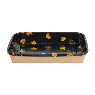 RÉCIPIENTS POUR "SUSHI"  20PE + 280 +16PE G/M2 16,5x11,5x2,4 CM NOIR KRAFT (600 UNITÉS)