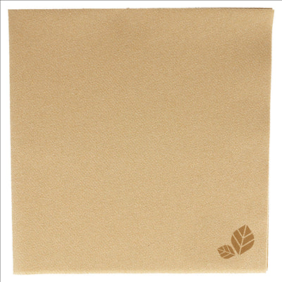 SERVIETTES P. 1/4  55 G/M2 20x20 CM NATUREL AIRLAID (3600 UNITÉS)