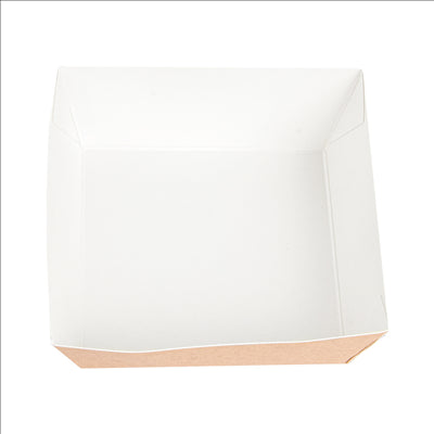 DELI-BARQUETTES  210 + 15 PE G/M2 7x7x3 CM MARRON CARTON (1000 UNITÉS)