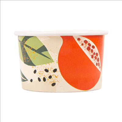 POTS À GLACES 'AMALFI' 70 ML 210 + 18 PE G/M2 Ø6,5x3,9 CM BLANC CARTON (2000 UNITÉS)