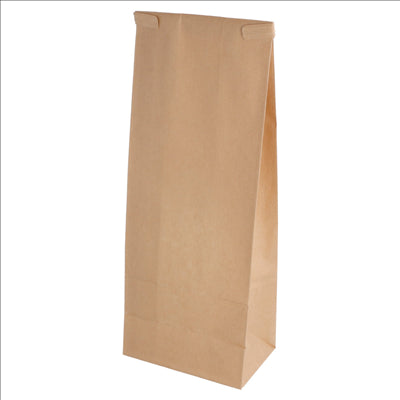 SACS SOS AUTO-FERMETURE AVEC FENÊTRE 1300 GR 60 G/M2 + 25µ OPP 9+6x25 CM NATUREL KRAFT (500 UNITÉS)