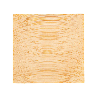 MINI ASSIETTES  6x6 CM NATUREL BAMBOU (24 UNITÉS)