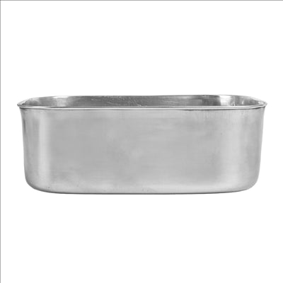 RÉCIPIENT AVEC COUVERCLE 'ARTINOX' 1300 ML 18x13x6 CM ARGENTE INOX + LDPE (12 UNITÉS)