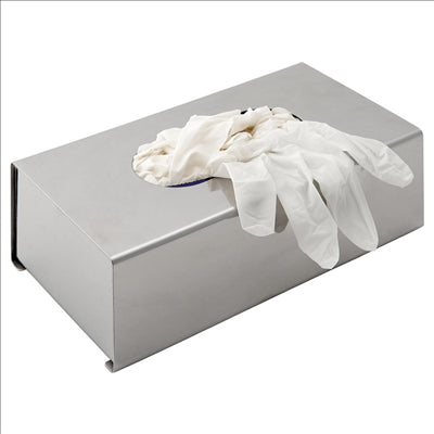 DISTRIBUTEUR POUR GANTS  26x15,7x7,5 CM ARGENTE INOX (1 UNITÉ)