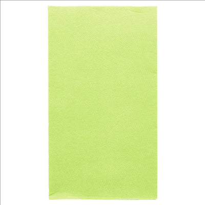 SERVIETTES ECOLABEL P. 1/6 'DOUBLE POINT' 18 G/M2 33x40 CM VERT ANIS OUATE (2000 UNITÉS)