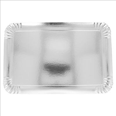 PLATEAUX  545 G/M2 28x42 CM ARGENTE CARTON (90 UNITÉS)